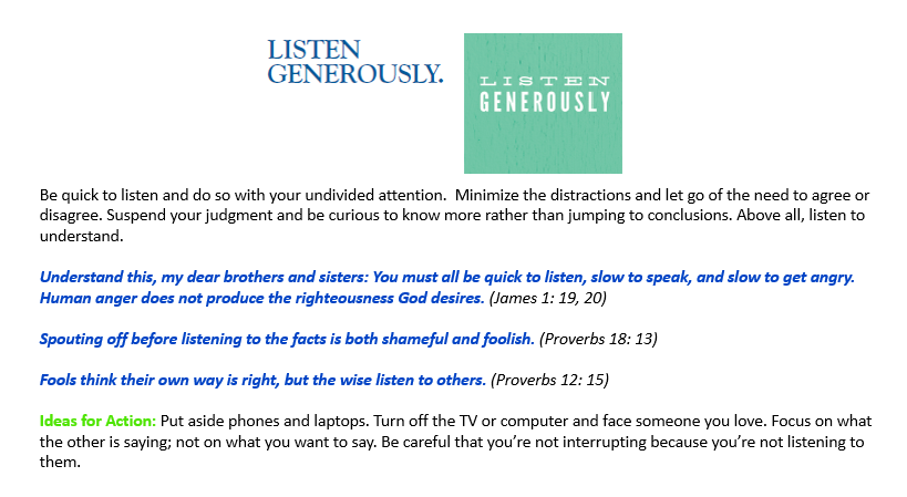 Listen Generously